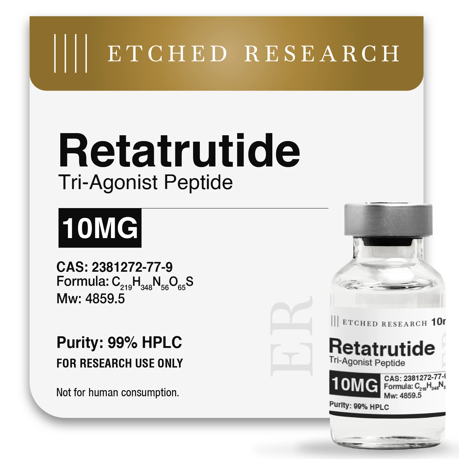 Retatrutide 10mg research peptide